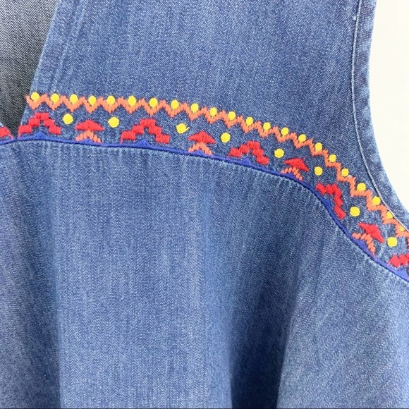 Gap Denim Embroidered Pullover L - Picture 3 of 6